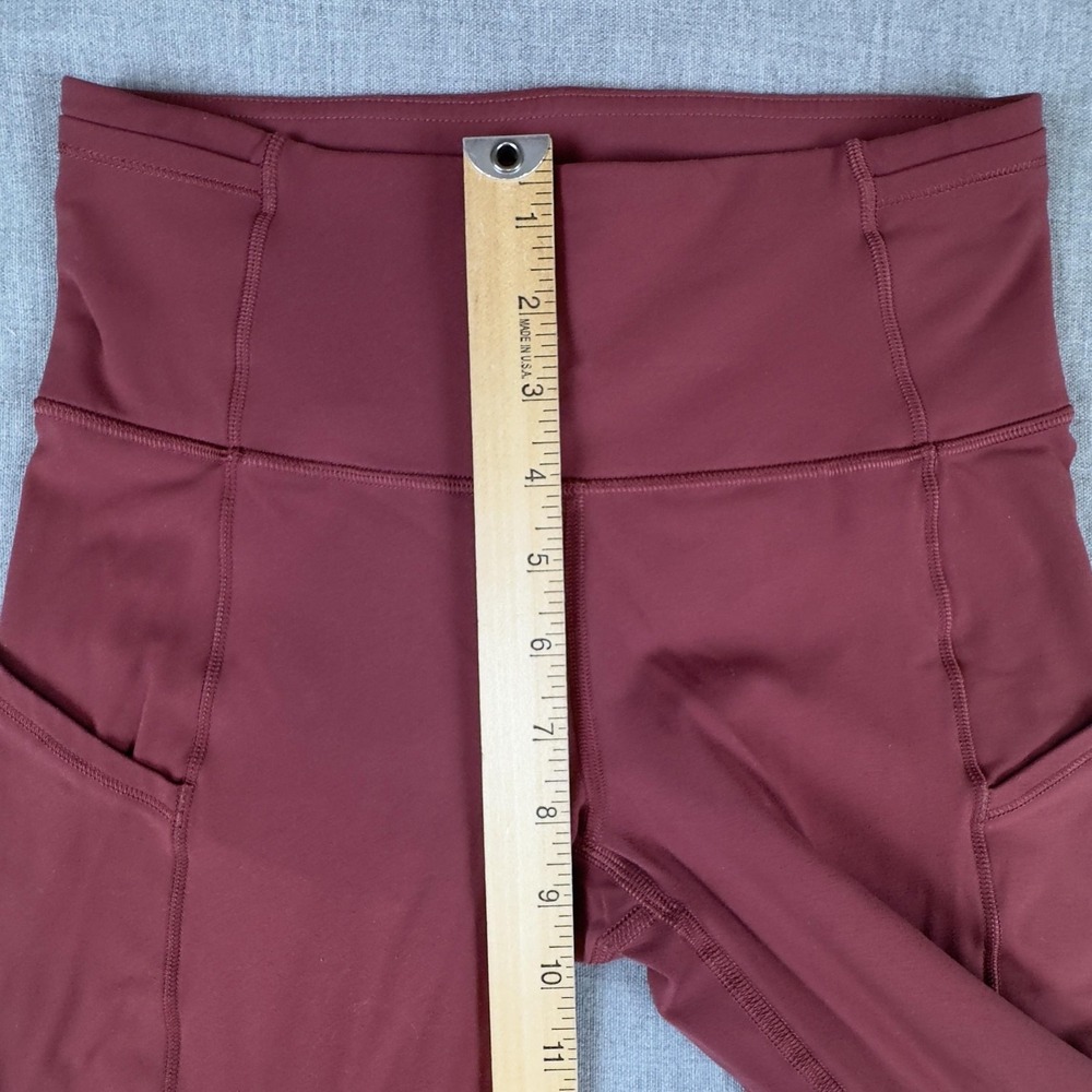 Lululemon Pants Womens 4 High Rise Yoga Leggings Pockets Workout Athletic Gym - Picture 8 of 9